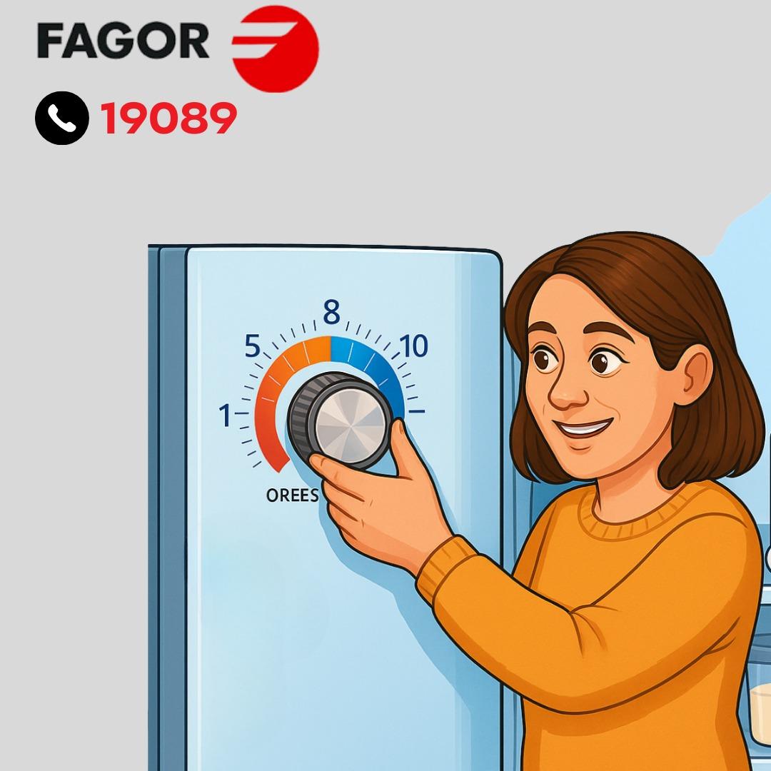 ضبط درجة حرارة الثلاجة والفريزر بثلاجة فاجور ضبط درجة حرارة الثلاجة والفريزر بثلاجة فاجور