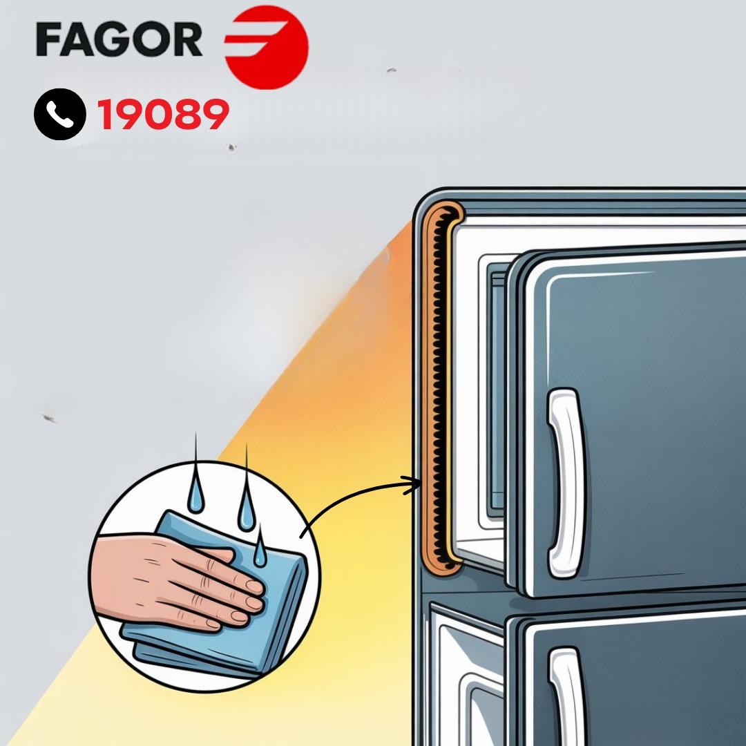 فحص جلدة باب الثلاجة فاجور